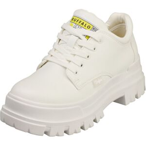 (6.5) Buffalo Aspha Cls Vegan Womens Platform Boots in White (6.5) Buffalo Aspha Cls Vegan Womens Platform Boots in White