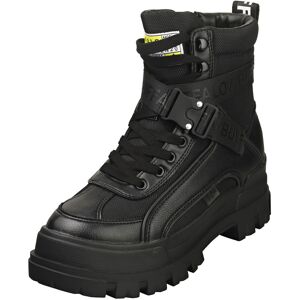 (6.5) Buffalo Aspha Com1 Vegan Womens Platform Boots in Black (6.5) Buffalo Aspha Com1 Vegan Womens Platform Boots in Black