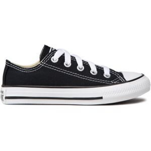 (12k) Converse All Star Ox Lace-Up Black Canvas Kids Plimsolls 3J235C (UK ) (12k) Converse All Star Ox Lace-Up Black Canvas Kids Plimsolls 3J235C (UK )