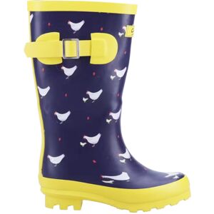 Cotswold Kids Farmyard Chicken Wellington Boots - Navy/Yellow - Size 13 - Children's Footwear Cotswold Kids Farmyard Chicken Wellington Boots - Navy/Yellow - Size 13 - Children's Footwear