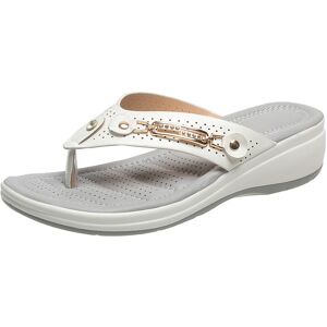 RYWOLT (White, 37?Foot Length23.5cm/9.4in) Arch Support Ladies Casual Sandals Soft Flip RYWOLT (White, 37?Foot Length23.5cm/9.4in) Arch Support Ladies Casual Sandals Soft Flip