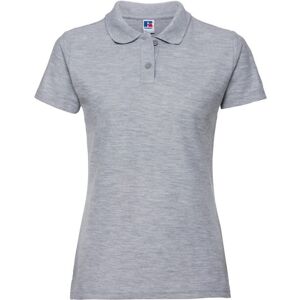 (14 UK, Light Oxford Grey) Russell Womens/Ladies Classic Plain Polycotton Polo S (14 UK, Light Oxford Grey) Russell Womens/Ladies Classic Plain Polycotton Polo S