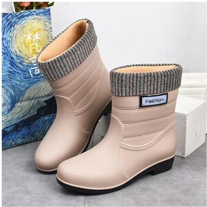 Unbranded (Khaki, UK5) Womens Short Wellies Boots Calf Rain Warmer Waterproof Ladies Rubbe Unbranded (Khaki, UK5) Womens Short Wellies Boots Calf Rain Warmer Waterproof Ladies Rubbe