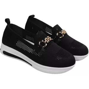 Unbranded (Black, UK 6 / EU 39) Womens Flat Loafers Trainers Pumps Slip On Casual Ladies C Unbranded (Black, UK 6 / EU 39) Womens Flat Loafers Trainers Pumps Slip On Casual Ladies C