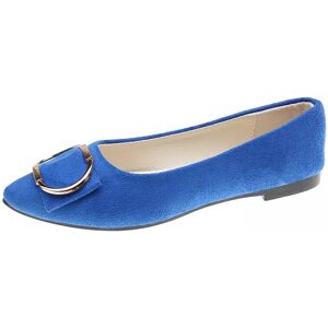 Unbranded (Sapphire Blue, UK Size 5=Tag Size 38) Womens Flats Slip On Flat Shoes Ladies Pa Unbranded (Sapphire Blue, UK Size 5=Tag Size 38) Womens Flats Slip On Flat Shoes Ladies Pa