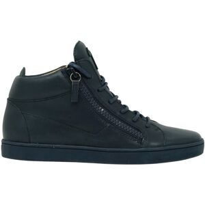 giuseppe_zanotti Giuseppe Zanotti Navy Blue High Top Sneaker giuseppe_zanotti Giuseppe Zanotti Navy Blue High Top Sneaker