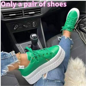 Unbranded (Green, 39?Foot Length24.5cm/9.8in) Ladies Shoes Thick Soled Chunky Pumps Traine Unbranded (Green, 39?Foot Length24.5cm/9.8in) Ladies Shoes Thick Soled Chunky Pumps Traine
