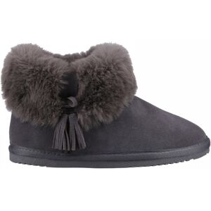 Hush Puppies (4 (Adults')) Ayana Grey Women's Cosy Boot Slippers Hush Puppies (4 (Adults')) Ayana Grey Women's Cosy Boot Slippers