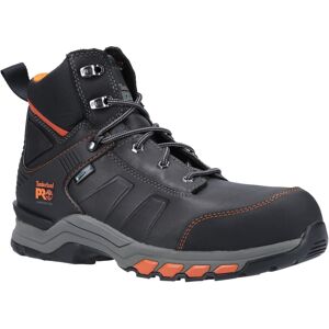 (Black, 10 (Adults')) Timberland Pro Hypercharge Work Leather Black/Orange Safet (Black, 10 (Adults')) Timberland Pro Hypercharge Work Leather Black/Orange Safet