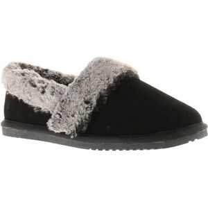 (Black, 4 (Adults')) Hush Puppies Womens Slippers Full Fluffy Ariel Suede Leathe (Black, 4 (Adults')) Hush Puppies Womens Slippers Full Fluffy Ariel Suede Leathe