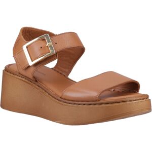 (Brown, 8 (Adults')) Hush Puppies Beatrix Wedge Leather Women's Tan Sandals (Brown, 8 (Adults')) Hush Puppies Beatrix Wedge Leather Women's Tan Sandals