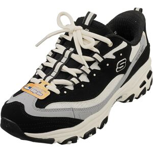 (5) Skechers Slip-ins Dlites Womens Casual Trainers in Black Natural (5) Skechers Slip-ins Dlites Womens Casual Trainers in Black Natural