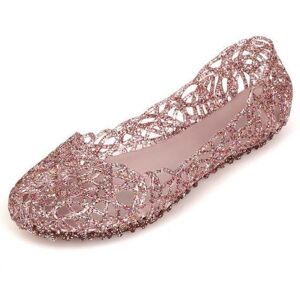 Unbranded (pink, 39) Jelly Flat Women Shoes Cut Out Rubber Slip on Sandals Unbranded (pink, 39) Jelly Flat Women Shoes Cut Out Rubber Slip on Sandals