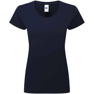 (XXL, French Navy) Russell Womens/Ladies Authentic Classic Ringspun Cotton T-Shi (XXL, French Navy) Russell Womens/Ladies Authentic Classic Ringspun Cotton T-Shi