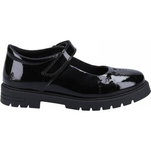 Hush Puppies (3 (Adults'), Black) Sabrina Patent SNR Black Girls Rip-Tape School Shoes Hush Puppies (3 (Adults'), Black) Sabrina Patent SNR Black Girls Rip-Tape School Shoes
