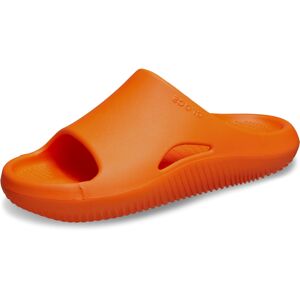 Crocs Unisex Mellow Recovery Slides Sandal Shocking Orange 4 US Women Crocs Unisex Mellow Recovery Slides Sandal Shocking Orange 4 US Women