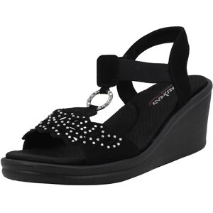 Skechers womens Rumblers - Queen B Wedge Sandal Black 8.5 US Skechers womens Rumblers - Queen B Wedge Sandal Black 8.5 US