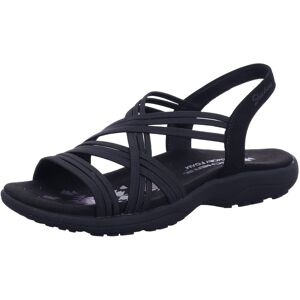 Skechers Women's Reggae Slim-Simply Stretch Sport Sandal Black 8 Skechers Women's Reggae Slim-Simply Stretch Sport Sandal Black 8
