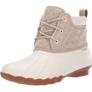 Skechers Women's Pond-Lil Puddles-Mid Quilted Lace Up Duck Boot with Waterproof Skechers Women's Pond-Lil Puddles-Mid Quilted Lace Up Duck Boot with Waterproof