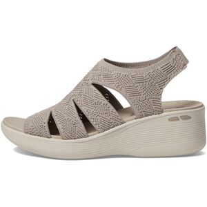Skechers Women's PIER-LITE-Memory Maker Wedge Sandal Taupe 8 Skechers Women's PIER-LITE-Memory Maker Wedge Sandal Taupe 8
