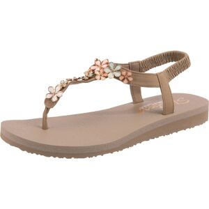 Skechers Women's Meditation-Glass Daisy Flip-Flop Taupe Multi 9 Skechers Women's Meditation-Glass Daisy Flip-Flop Taupe Multi 9