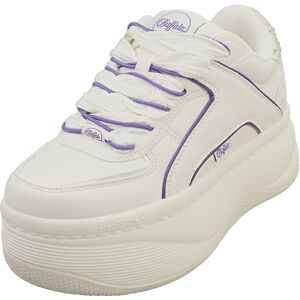 (4) Buffalo Orcus Luxe Vegan Womens Platform Boots in White Purple (4) Buffalo Orcus Luxe Vegan Womens Platform Boots in White Purple