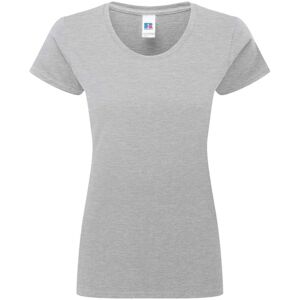 (L, Light Oxford) Russell Womens/Ladies Authentic Ringspun Cotton Classic T-Shir (L, Light Oxford) Russell Womens/Ladies Authentic Ringspun Cotton Classic T-Shir