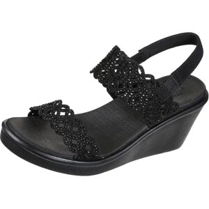 Skechers Cali Women's womens Rumble on - Sassy Dayz Wedge Sandal Black/Black 7 Skechers Cali Women's womens Rumble on - Sassy Dayz Wedge Sandal Black/Black 7