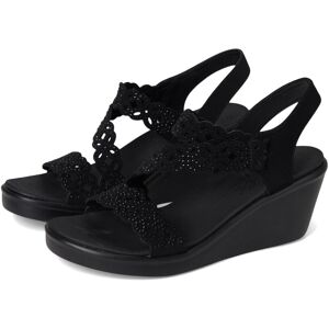 Skechers Women's Rumble ON-SASSIER DayZ Wedge Sandal Black/Black 11 Skechers Women's Rumble ON-SASSIER DayZ Wedge Sandal Black/Black 11