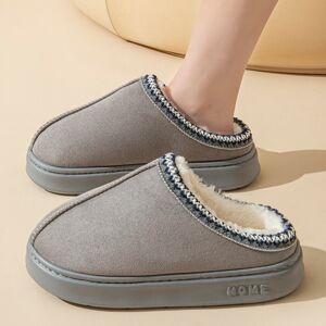 Unbranded (Grey, 38-39?Foot Length24-24.5cm) Color Velvet Solid Splicing Thick Sole Lightw Unbranded (Grey, 38-39?Foot Length24-24.5cm) Color Velvet Solid Splicing Thick Sole Lightw