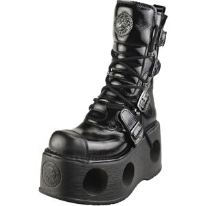 New Rock Patent Spring Neptuno Unisex Platform Boots in Black - 4 UK New Rock Patent Spring Neptuno Unisex Platform Boots in Black - 4 UK