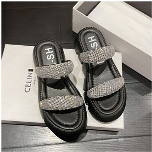 Unbranded (Black, 39) Elegant Summer Womens Slide Shoes With Comfortable Thick Sole And Sp Unbranded (Black, 39) Elegant Summer Womens Slide Shoes With Comfortable Thick Sole And Sp