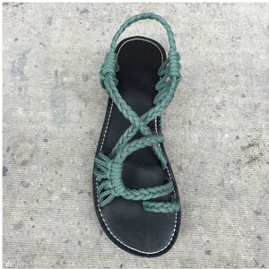 Unbranded (Green, EU38) Bohemian Flip Flat Flops Sandals Summer Womens Bandages Casual Bea Unbranded (Green, EU38) Bohemian Flip Flat Flops Sandals Summer Womens Bandages Casual Bea