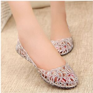 Unbranded (Silver, 39) Womens New Summer Beach Sandals Ladies Casual Slip On Jelly Flat Sh Unbranded (Silver, 39) Womens New Summer Beach Sandals Ladies Casual Slip On Jelly Flat Sh