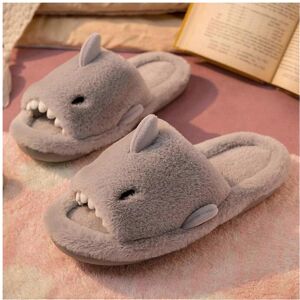 Unbranded Winter Cute Shark Open-Toe Home Cotton Slippers Women Soft Plush Floor Indoor Co Unbranded Winter Cute Shark Open-Toe Home Cotton Slippers Women Soft Plush Floor Indoor Co