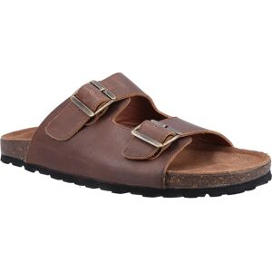 (Brown, 9 (Adults')) Hush Puppies Nash Slider Leather Men's Brown Sandals (Brown, 9 (Adults')) Hush Puppies Nash Slider Leather Men's Brown Sandals