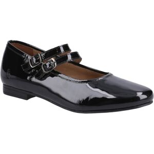 (Black, 4 (Adults')) Hush Puppies Nancy Mary Jane Leather Women's Black Flats (Black, 4 (Adults')) Hush Puppies Nancy Mary Jane Leather Women's Black Flats