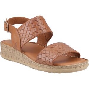 (Brown, 8 (Adults')) Hush Puppies Ebony Woven Leather Women's Tan Sandals (Brown, 8 (Adults')) Hush Puppies Ebony Woven Leather Women's Tan Sandals
