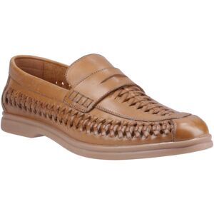 (Brown, 9 (Adults')) Hush Puppies Bowie Leather Men's Tan Loafers (Brown, 9 (Adults')) Hush Puppies Bowie Leather Men's Tan Loafers
