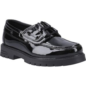 (Black, 2 (Adults')) Hush Puppies Lucy Leather Girls's Black Boat Shoes (Black, 2 (Adults')) Hush Puppies Lucy Leather Girls's Black Boat Shoes