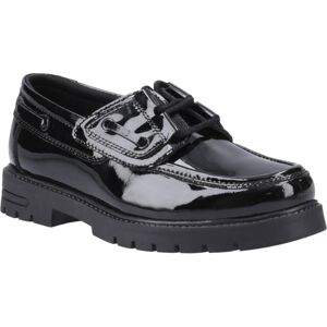 (Black, 5 (Adults')) Hush Puppies Lucy Leather Girls's Black Boat Shoes (Black, 5 (Adults')) Hush Puppies Lucy Leather Girls's Black Boat Shoes