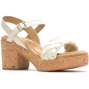 (White, 4 (Adults')) Hush Puppies Poppy Quarter Strap Leather Women's White Sand (White, 4 (Adults')) Hush Puppies Poppy Quarter Strap Leather Women's White Sand