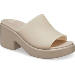 (Brown, 7 (Adults')) Crocs Brooklyn Slide Heel Women's Taupe Sandals (Brown, 7 (Adults')) Crocs Brooklyn Slide Heel Women's Taupe Sandals