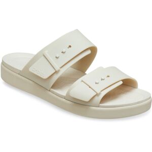 (White, 7 (Adults')) Crocs Brooklyn Buckle Women's Sandstone Sandals (White, 7 (Adults')) Crocs Brooklyn Buckle Women's Sandstone Sandals