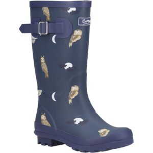 (Blue, 10 (Adults')) Cotswold Woodland JNR Rubber Girls's Owls Wellington Boots (Blue, 10 (Adults')) Cotswold Woodland JNR Rubber Girls's Owls Wellington Boots