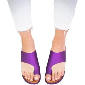 Unbranded (purple, 37) Summer Women Slipper Wedge Lightweight Female Shoes Orthopedic Bun Unbranded (purple, 37) Summer Women Slipper Wedge Lightweight Female Shoes Orthopedic Bun