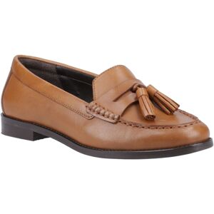 (Brown, 5 (Adults')) Hush Puppies Connie Leather Women's Tan Loafers (Brown, 5 (Adults')) Hush Puppies Connie Leather Women's Tan Loafers