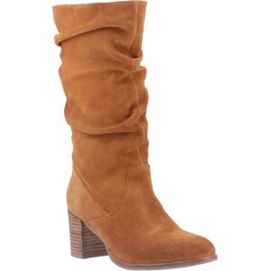 (Brown, 7 (Adults')) Hush Puppies Cosima Suede Women's Tan Heeled Knee High Boot (Brown, 7 (Adults')) Hush Puppies Cosima Suede Women's Tan Heeled Knee High Boot