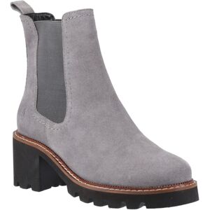 (Grey, 6 (Adults')) Hush Puppies Gaia Leather Women's Grey Heeled Chelsea Boots (Grey, 6 (Adults')) Hush Puppies Gaia Leather Women's Grey Heeled Chelsea Boots