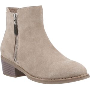 (Brown, 8 (Adults')) Hush Puppies Ingrid Suede Women's Taupe Heeled Ankle Boots (Brown, 8 (Adults')) Hush Puppies Ingrid Suede Women's Taupe Heeled Ankle Boots